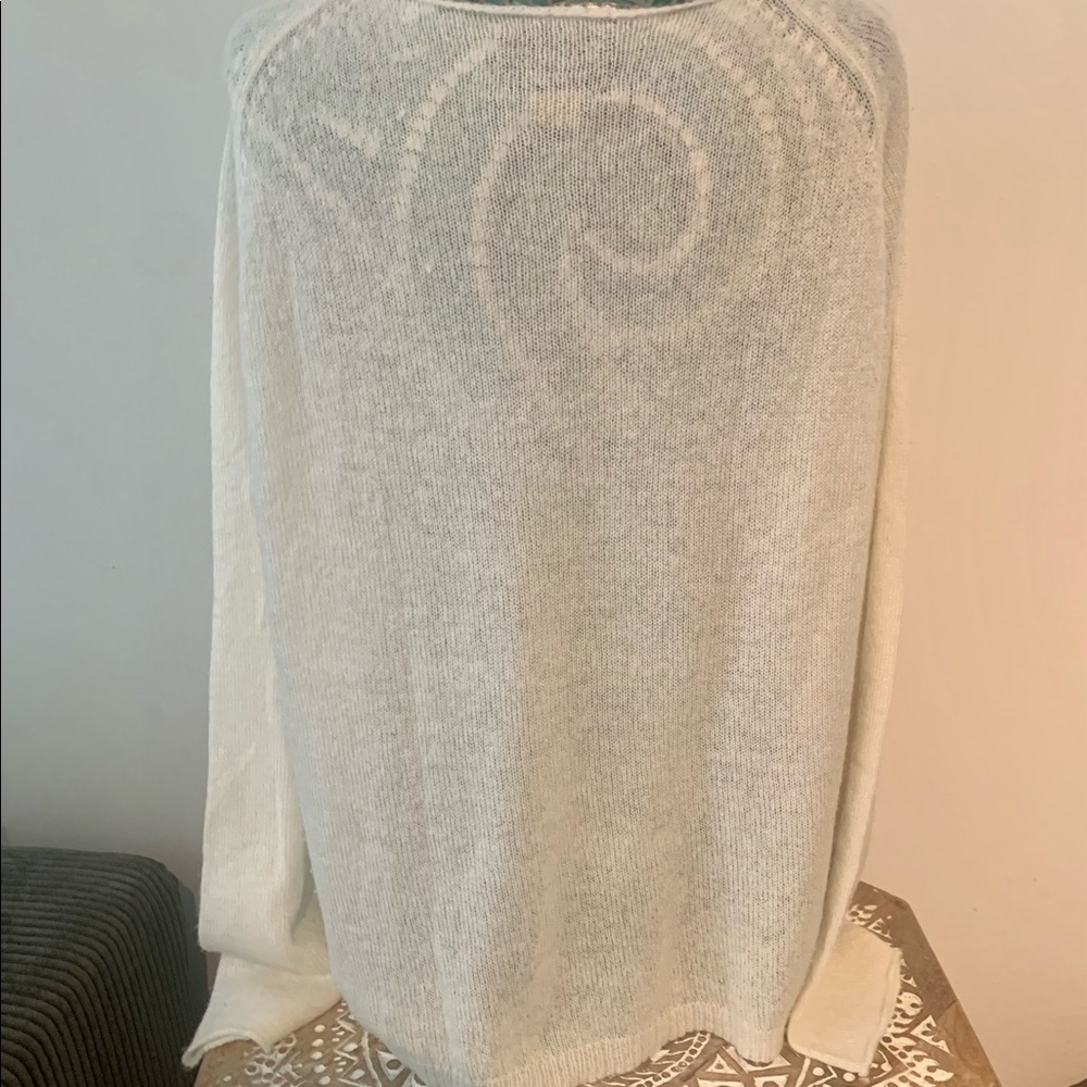 Wildfox White Sweater with Gold Lettering - Picture 5 of 5